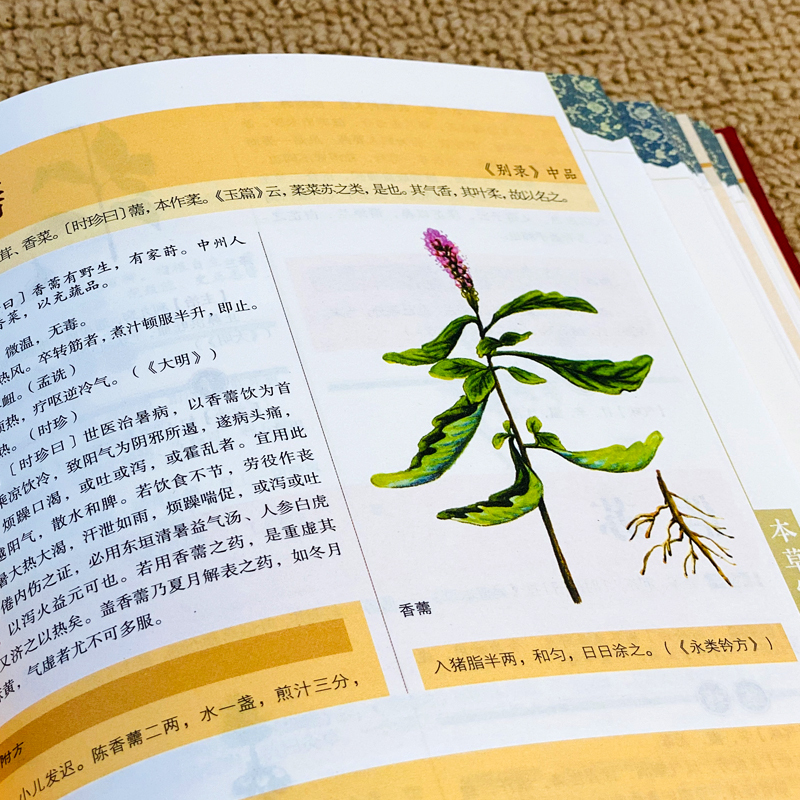 [正版]缎面精装全5册 黄帝内经原版本草纲目全套李时珍原著皇帝内经神农本草经千金方汤头歌诀彩图彩绘版中草药大全书中医书籍