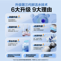 海尔(Haier)净水器1200G鲜活水 pro家用净水机6年RO反渗透过滤器厨下直饮HKC3000-R762D2U1