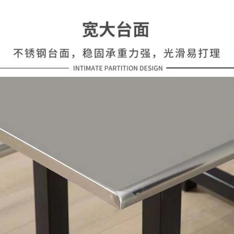鑫睿辉 不锈钢餐桌 八人位 套高清大图