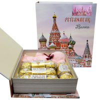 费列罗榛果威化巧克力T3颗*4条七夕情人节礼盒装 单层礼盒费列罗T3颗*4条