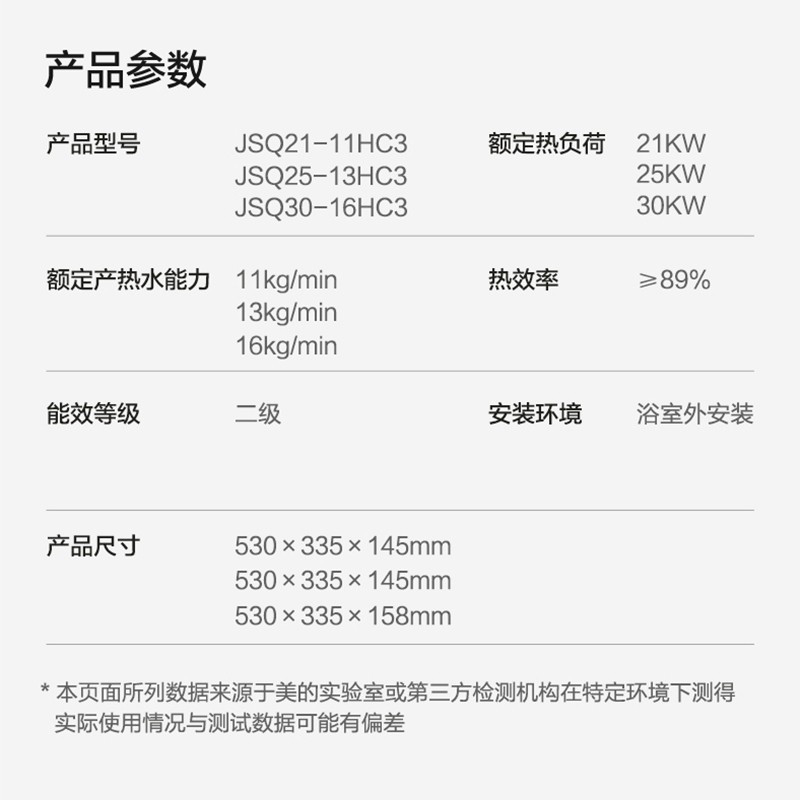 美的(MIDEA)燃气热水器JSQ25-13HC3