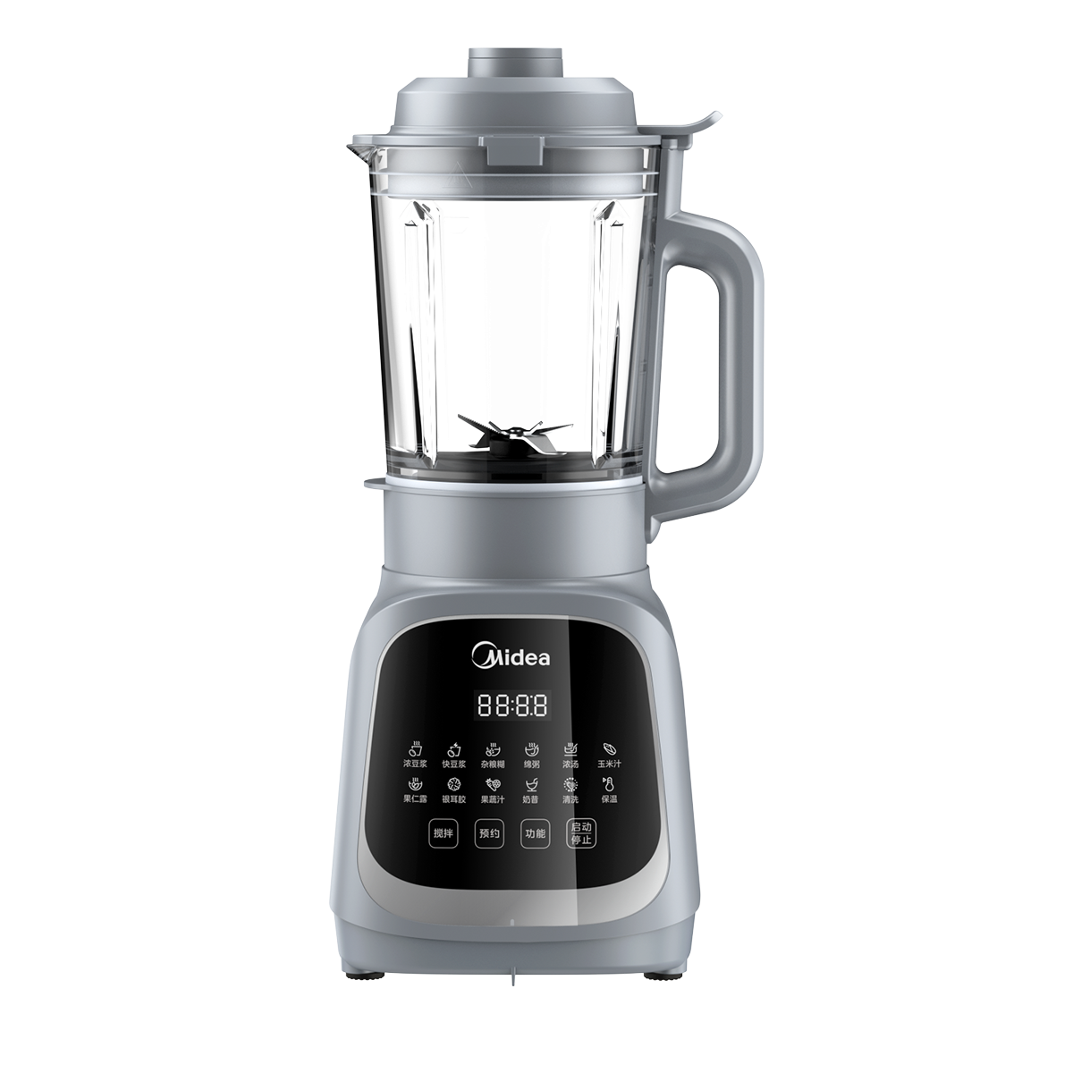 美的(Midea)破壁机1.75L大容量家用早餐豆浆机全自动免滤免煮料理机多功能智能榨汁机 MJ-PB40T42