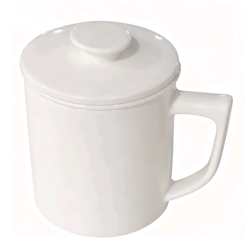 新源绿网 GE-2024F-CB 450mL 安全语录茶漏办公杯 (计价单位:个) 白色