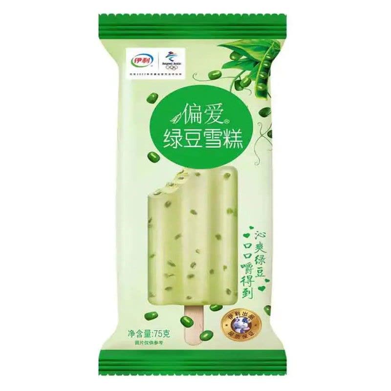 伊利偏爱绿豆雪糕75克图片