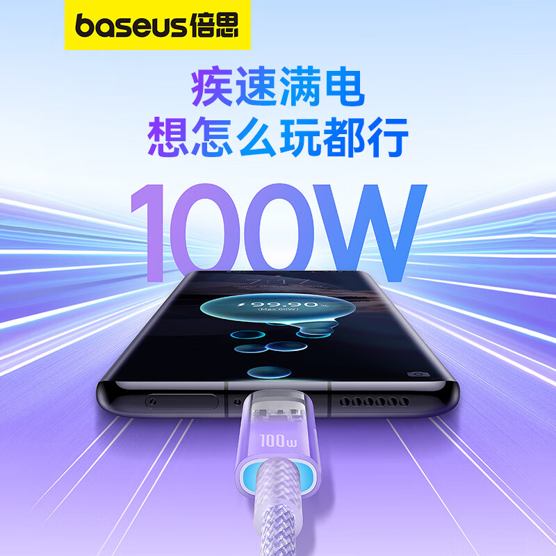 倍思Type-C数据线双头PD100W快充线ctoc车载充电线通用苹果15/16iPadPro笔记本华为小米手机高清大图