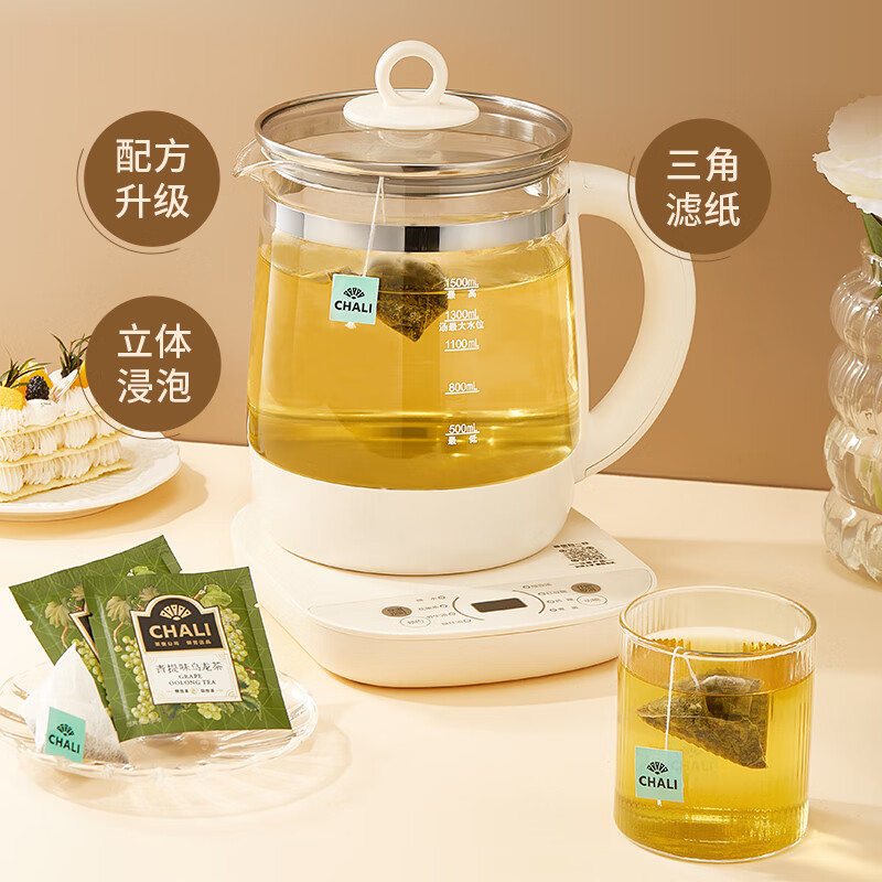 ChaLi 茶里无纺布青提味乌龙茶独立茶包200g(2g*100包)高清大图