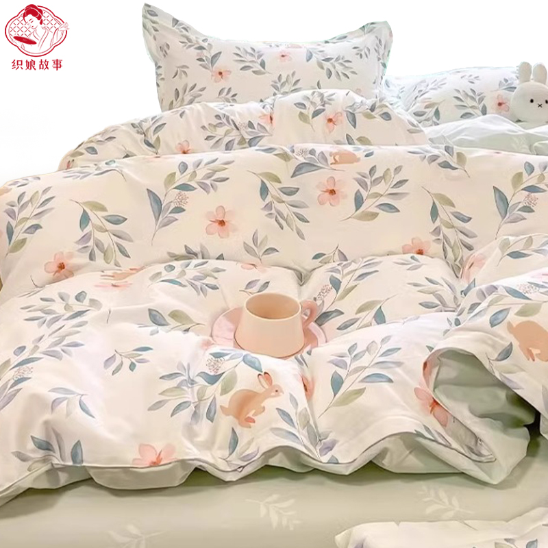 织娘故事 被套 全棉印花 160x210cm/床高清大图