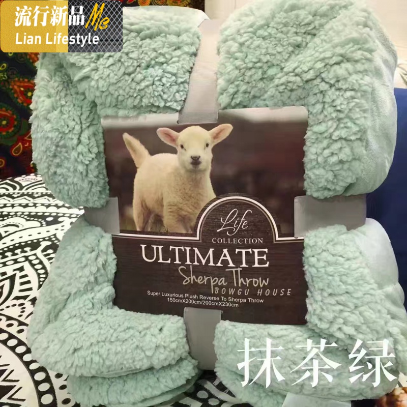 珊瑚绒毛毯双人 毛毯被子 加厚 冬季法兰绒单人厚羊羔绒毛毯冬用 三维工匠高清大图