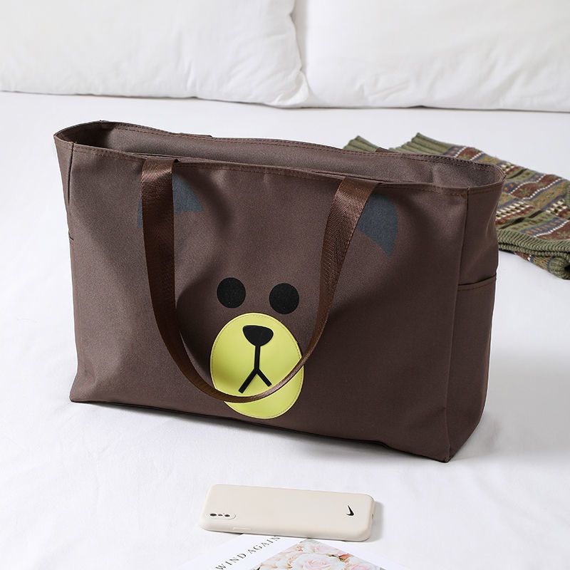 差旅行袋男女手提包行李箱挂袋可套拉杆箱单肩休闲大包衣服收纳袋粉色