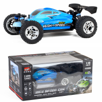 美致模型(MZ)遥控车 1:18高速车四驱攀爬越野车赛车玩具模型 蓝色
