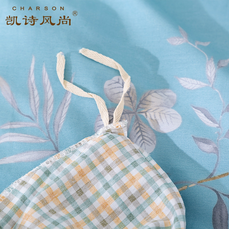 凯诗风尚(CHARSON) 四件套 苏宁自营 小清新新品全棉印花四件套床上用品纯棉双人被套床单式床品1.5m1.8m床
