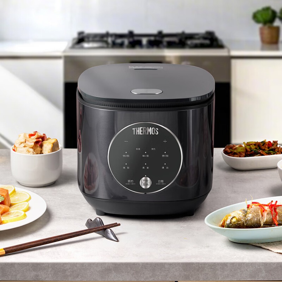 THERMOS 膳魔师微电脑电饭煲灰色700W EHA-4148E