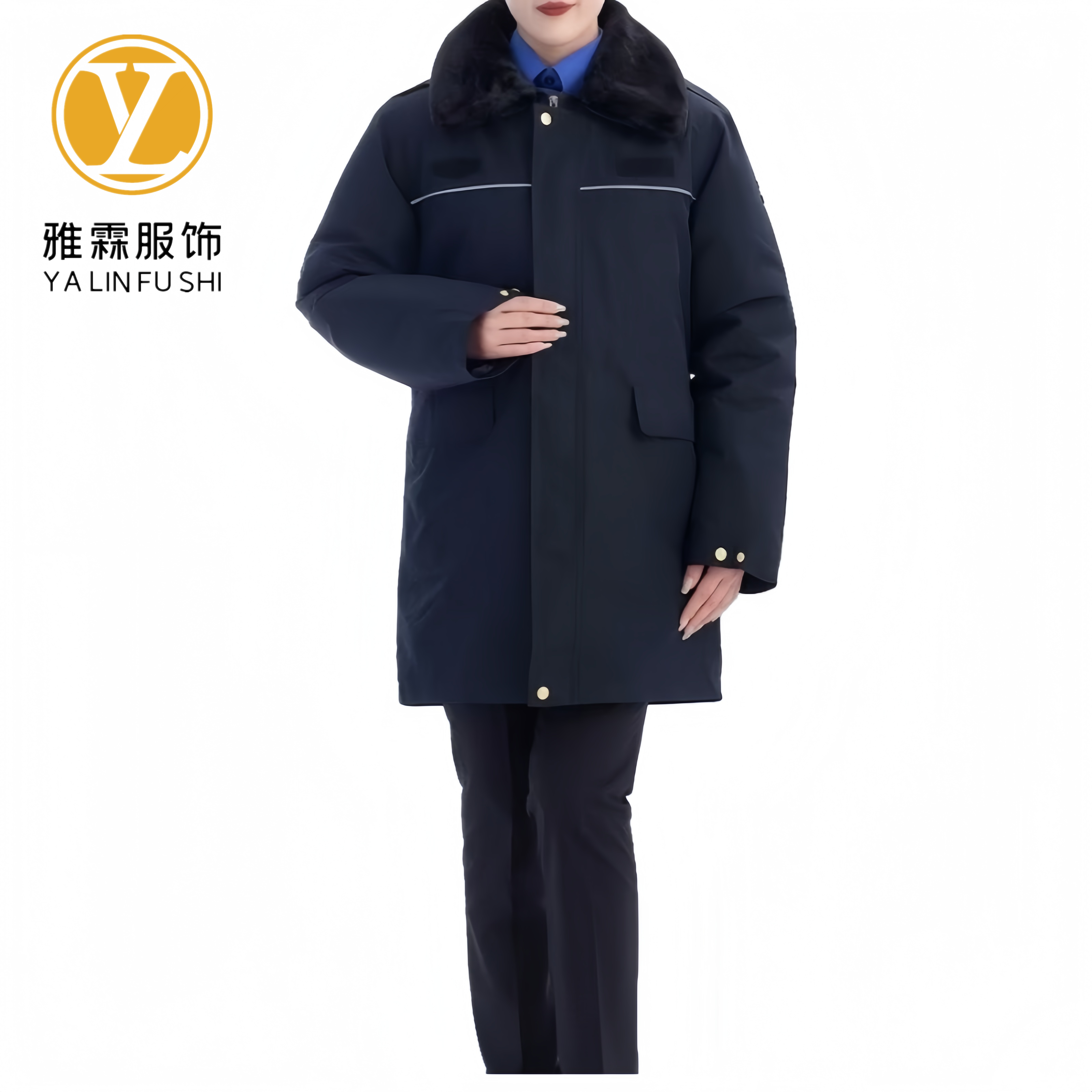 雅霖服 城管多功能羽绒服24HY6611 /件 下单备注尺码 藏青色