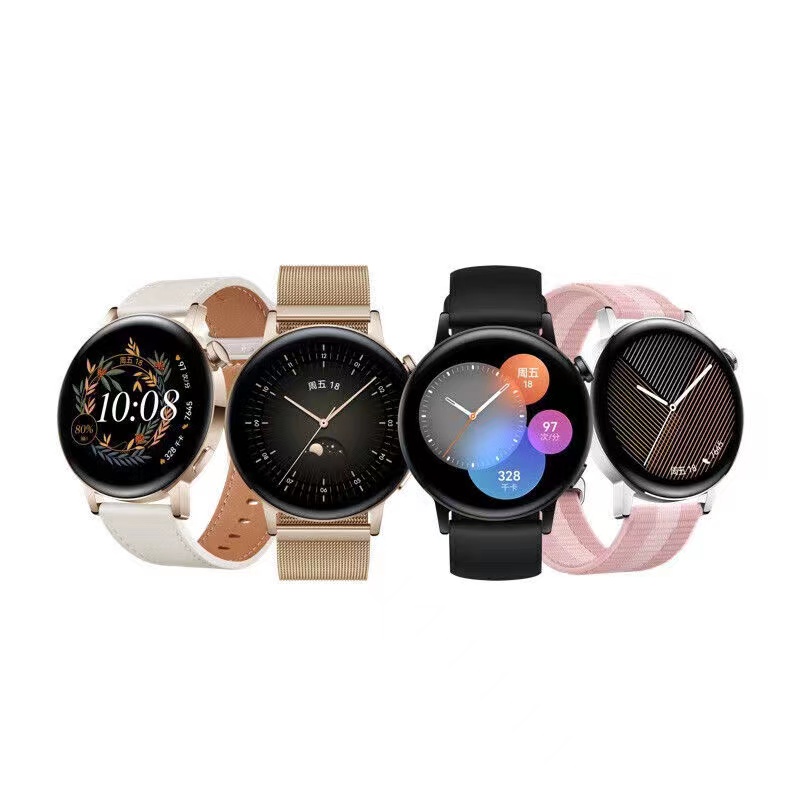 华为/HUAWEI WATCH GT3 42mm 智能手表 雅致款 粉色编制表带 一块高清大图