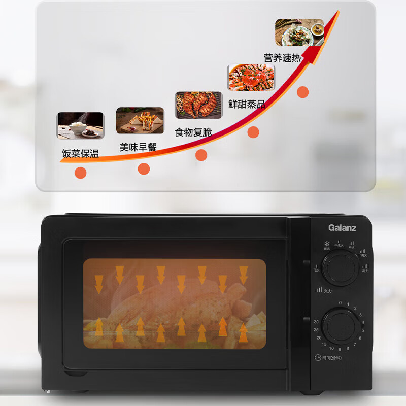 格兰仕 17L大容量多段火力轻松解冻700W大功率微波炉 P70J17L-V7(B0)