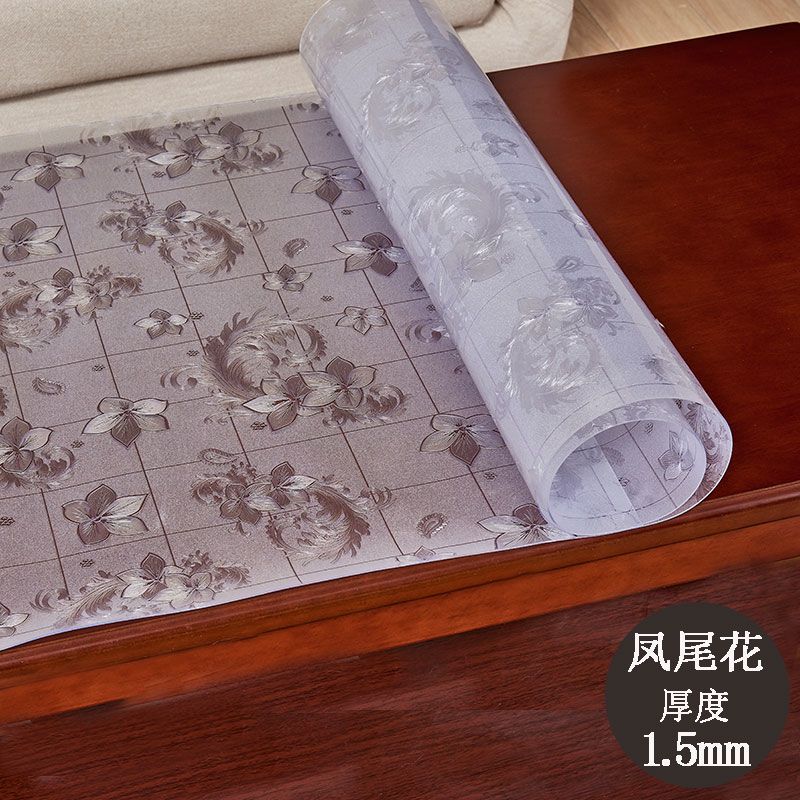 软玻璃pvc桌布防水防烫防油免洗塑料透明餐桌垫茶几台布厚水晶板