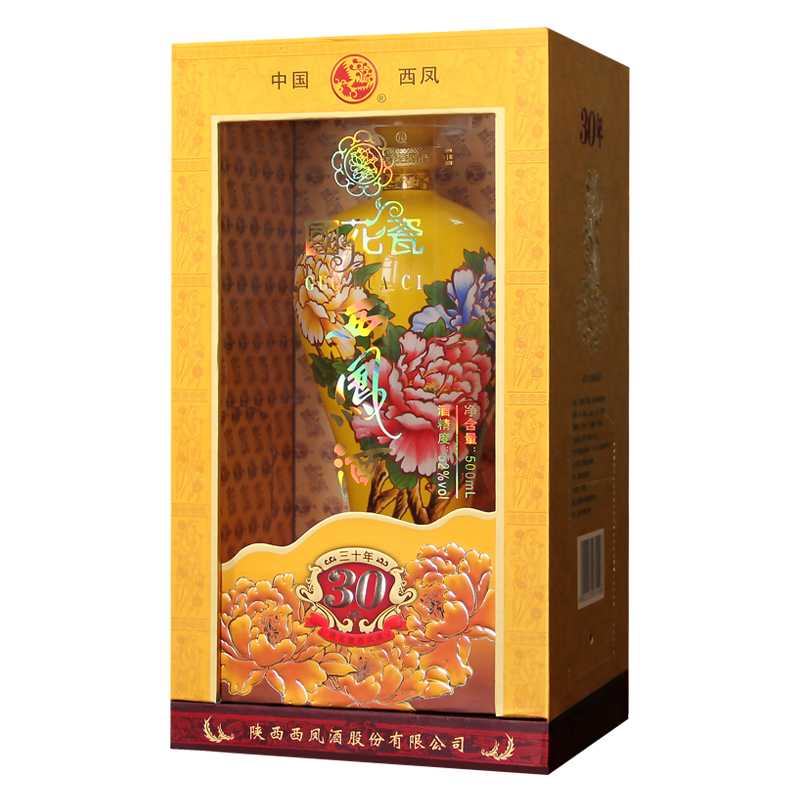 西凤酒国花瓷30年52度三十年凤香型白酒500mL*1瓶评价- 淘宝网
