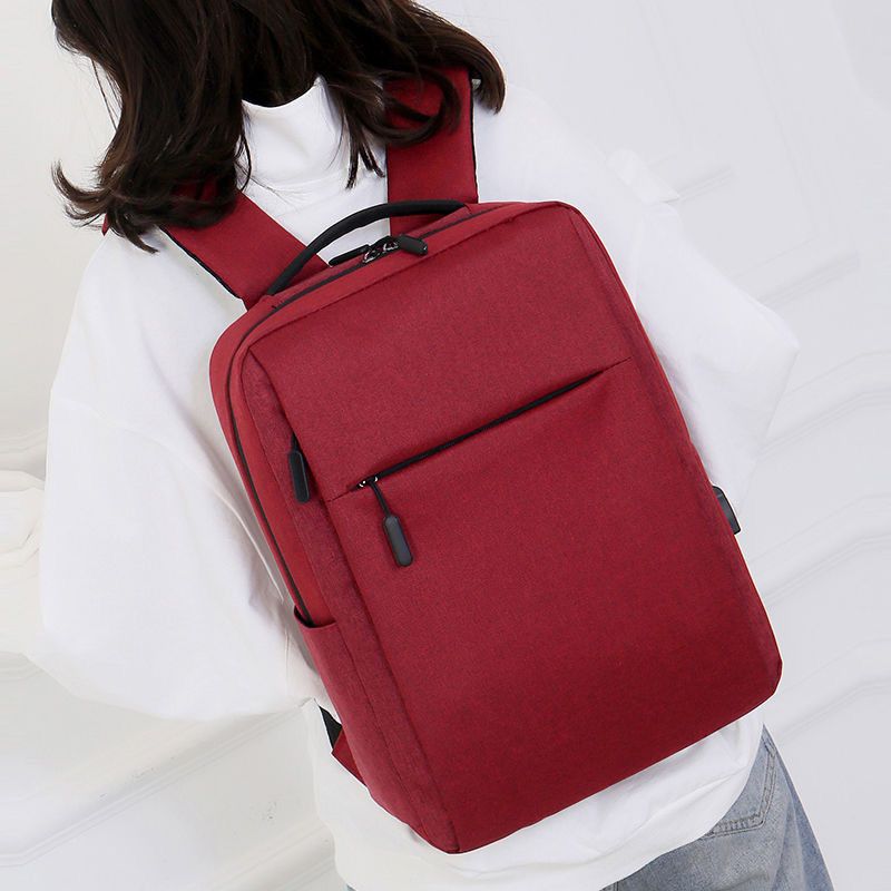 小米电脑包商务休闲包简约双肩包 黑色