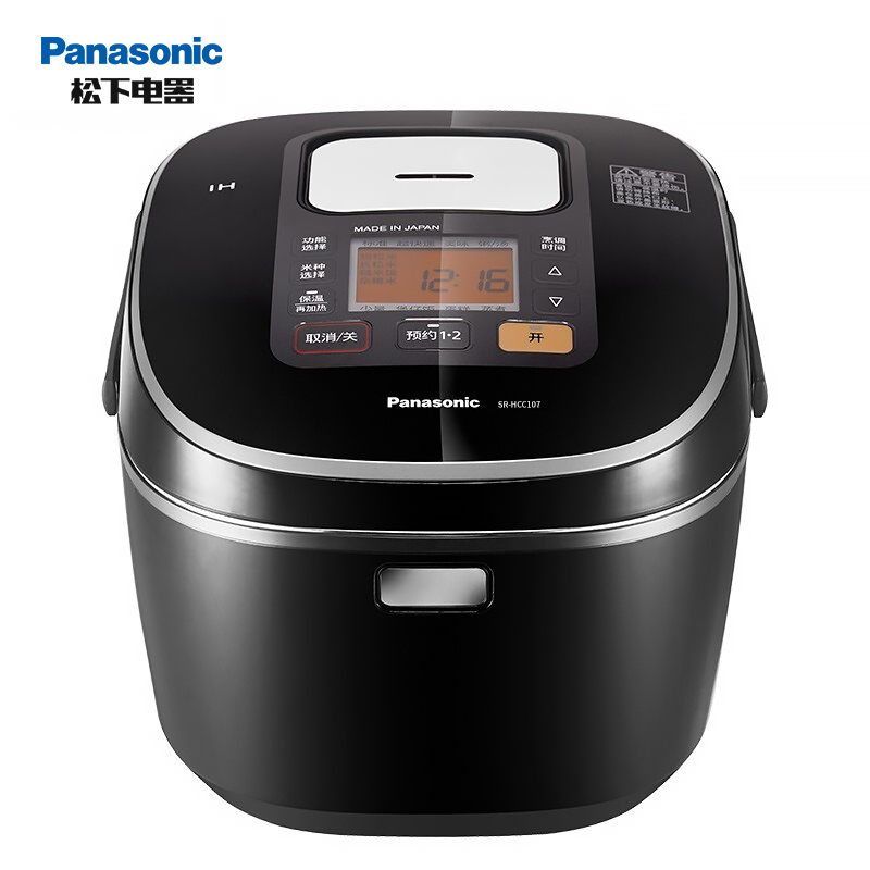松下(Panasonic) 5段IH电磁加热电饭煲电饭锅黑色 SR-HCC107 3L(对应日标1.0L)高清大图