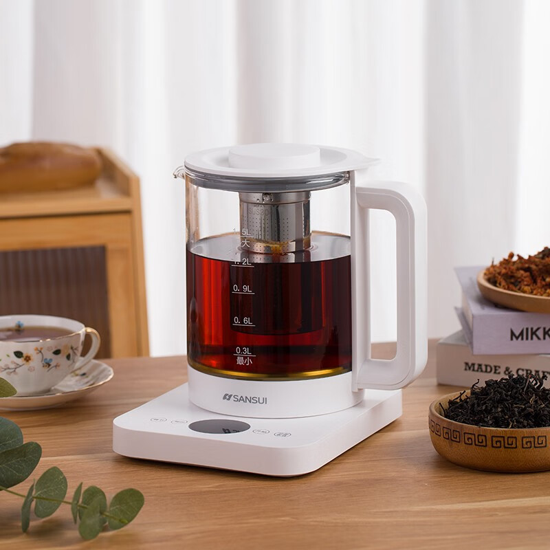 山水(SANSUI)1.5L多功能咖啡花茶养生壶(配滤网)KT-1837高清大图