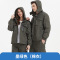 棉衣工作服加厚两件套棉服男连帽可拆卸冬季保暖工装劳保棉袄套装莎丞