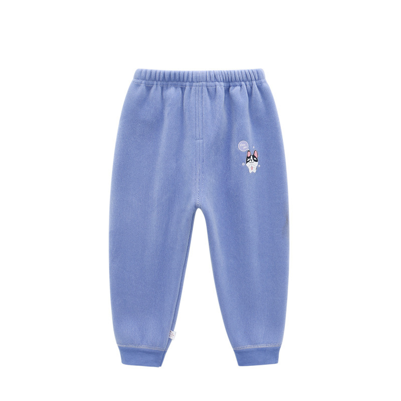 儿童裤子秋冬装新款男女童宝宝加绒保暖长裤中大童裤子18岁睡裤