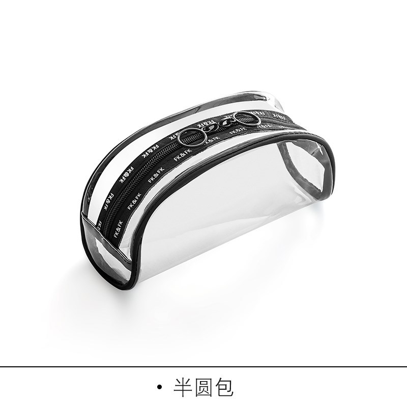 化妆包可爱少女心小号大容量透明收纳包多功能防水简约便携化妆袋