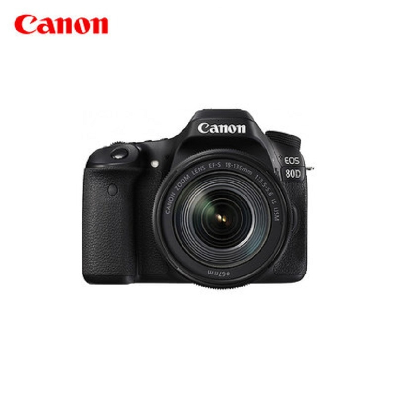 [精选]佳能 EOS 80D(18-135mm+摄影双肩包+64G卡)数码单反相 单镜头套装约2420万像素