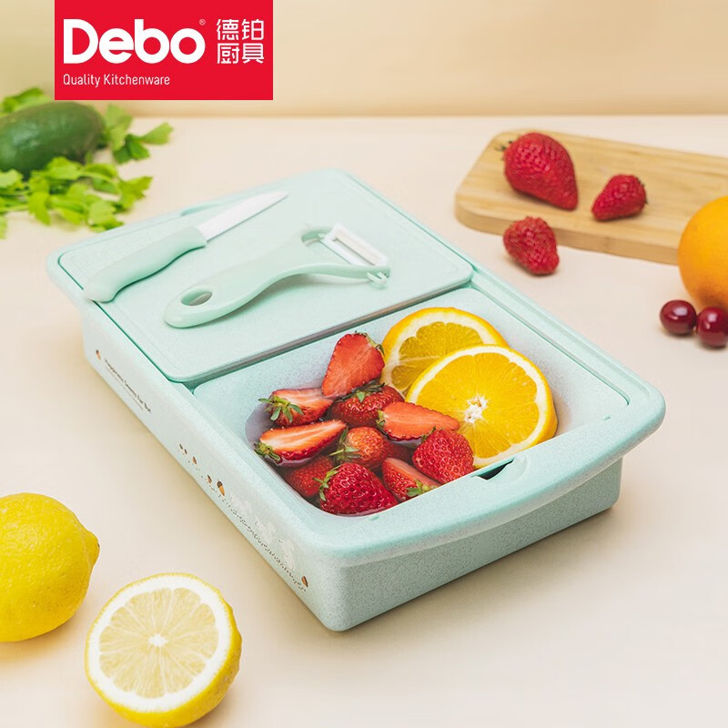 Debo德铂 厨房工具果蔬盒陶瓷瓜刨套装斯内谱