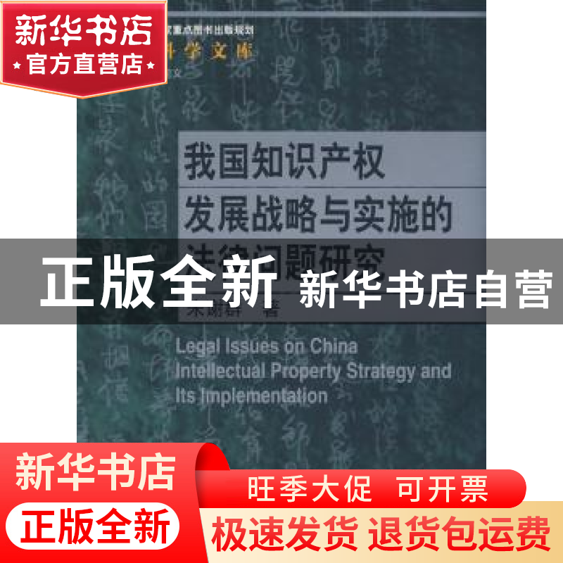 正版 我国知识产权发展战略与实施的法律问题研究 朱谢群 中国人