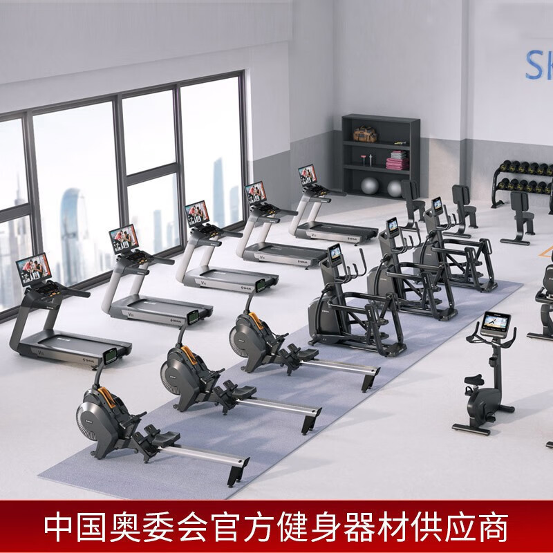 舒华挂片式综合力量训练器 SH-G6909 大腿屈伸训练器(配套杠铃片)高清大图