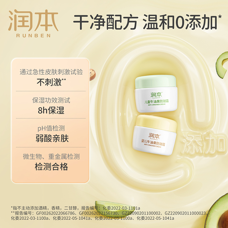 润本 婴儿牛油果防皴霜高清大图