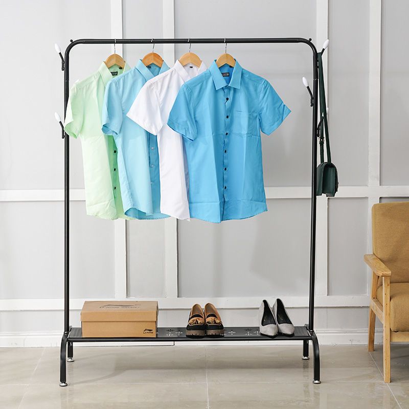 工匠时光晾衣架落地挂衣架家用单杆卧室折叠简易室内收纳凉晒衣服衣帽