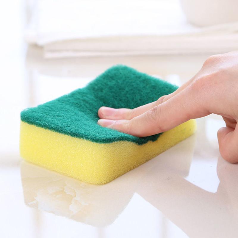 清洁海绵刷批发百洁布厨房清洁刷洗擦碗洗锅用品厨房神器刷碗海绵60片