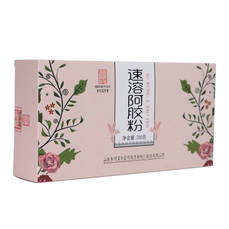 东阿百年堂 速溶阿胶粉 200g盒装 阿胶原粉 喝出好气色