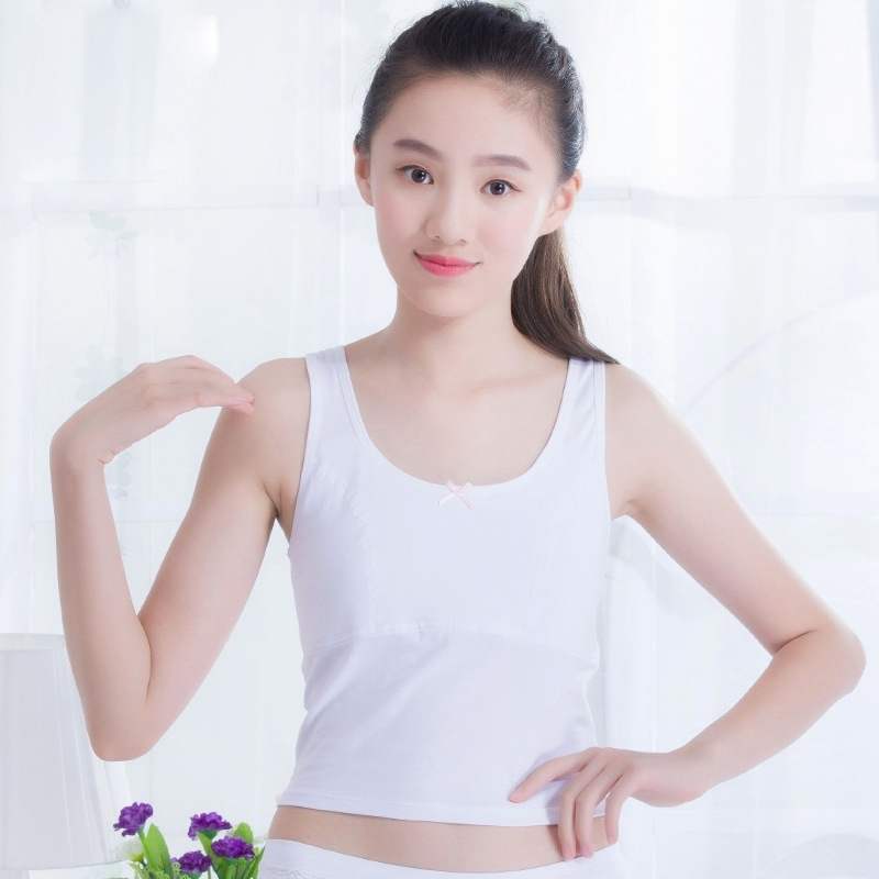 hlcoman女童内衣小背心发育期912岁10儿童女孩13胸垫15小学生大童文胸