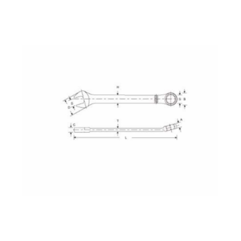 史丹利 Stanley95-907-1-22标准型精抛光两用扳手7mm