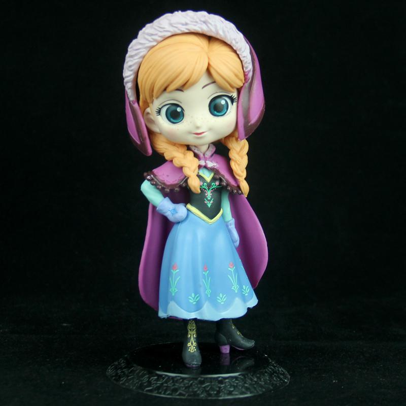 安娜公主人偶手办模型底座蛋糕摆件女孩玩具q版安娜盒装当天发货参数