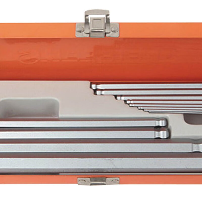 钢盾(SHEFFIELD) S050024 12件套公制加长球头内六角扳手(铁盒)高清大图