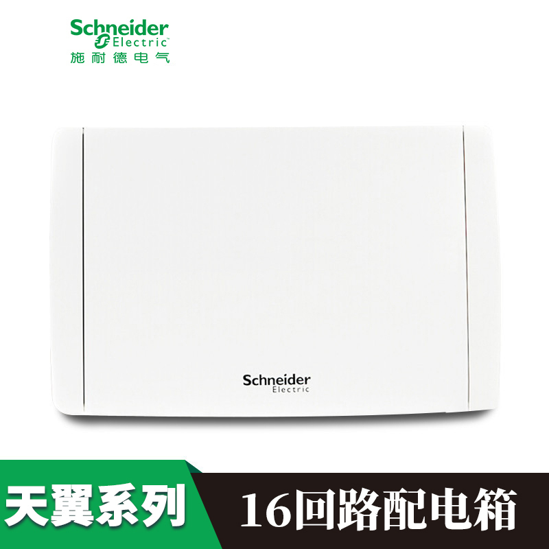 施耐德电气（Schneider Electric）强电布线箱 强电箱 天翼系列不透明16回路暗装配电箱