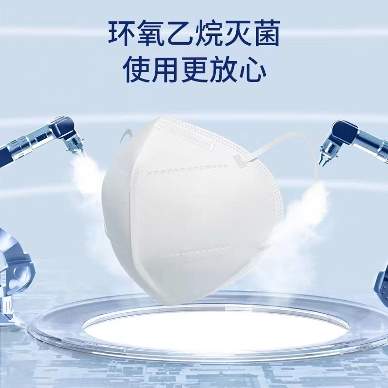 袋鼠医生 N95医用防护口罩 成人灭菌级独立包装 折叠型耳挂式白色 1只/包 白色