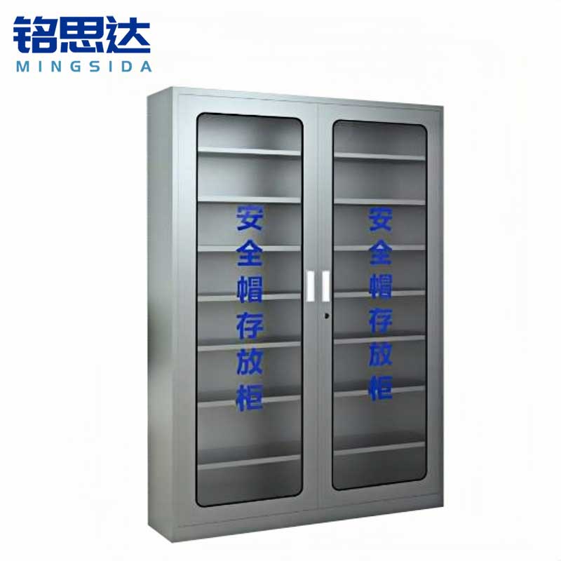 铭思达不锈钢安全帽柜40顶台高清大图