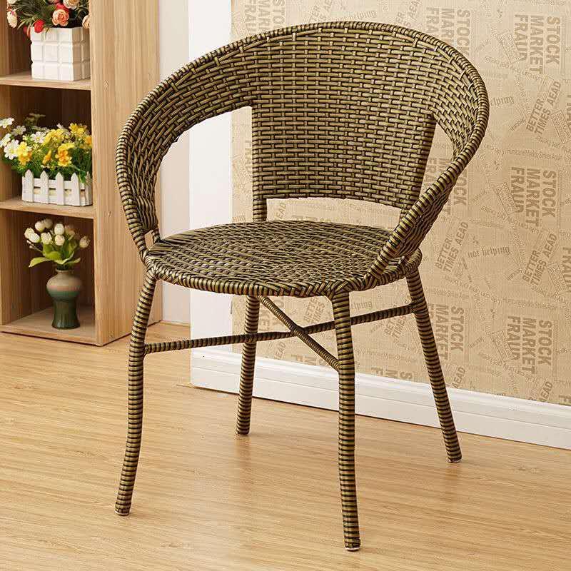 苏宁严选藤椅单人靠背椅编织椅子休闲藤条手工老式老人工藤新款阳台