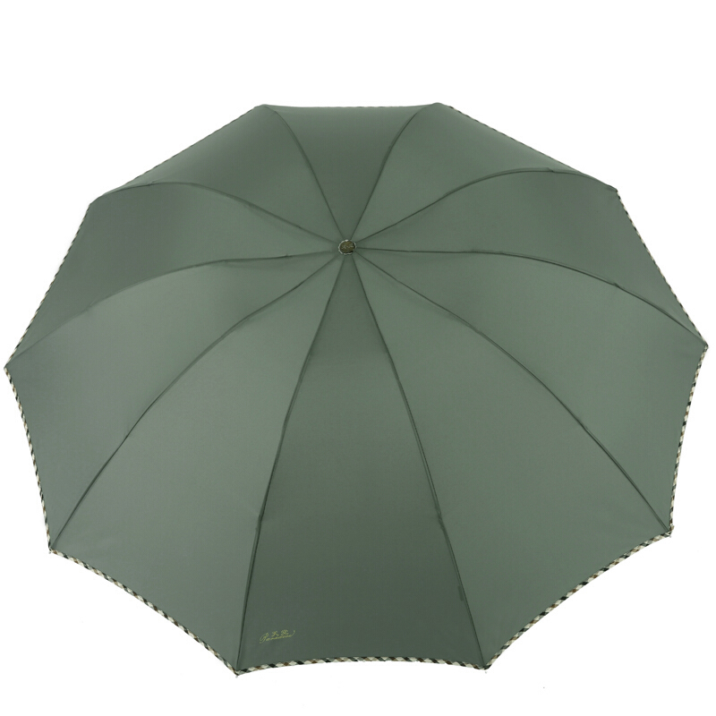 天堂伞 三折晴雨伞双人加大经典商务伞强效拒水男女通用大伞64cm*10骨 3311E碰高清大图