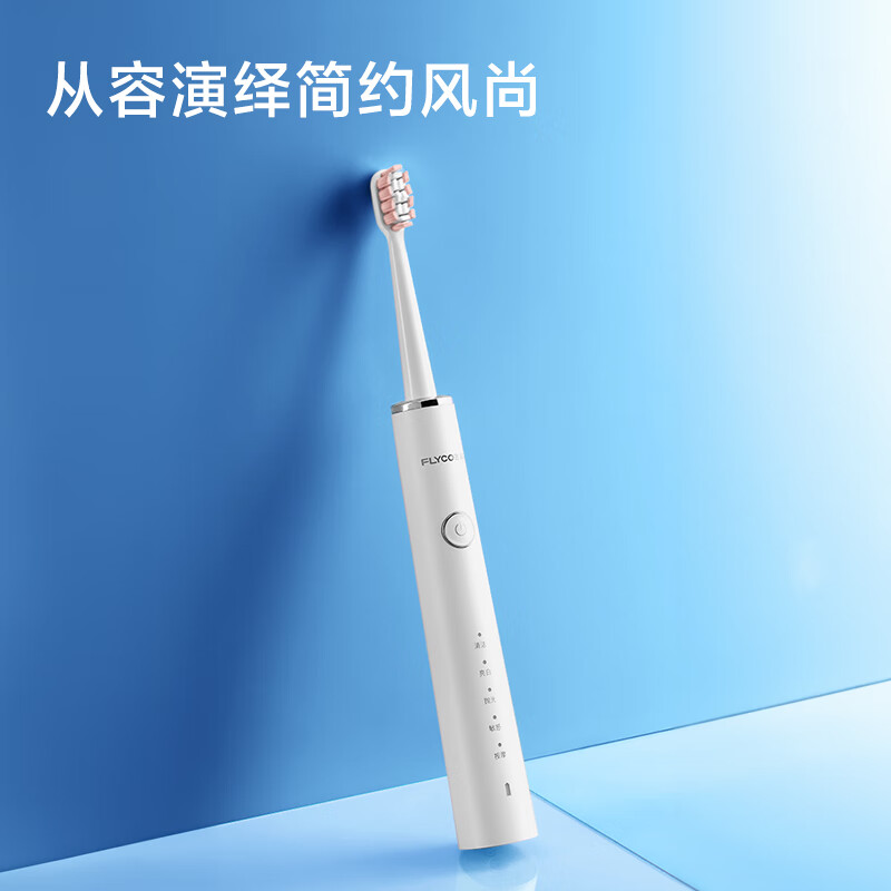 FLYCO飞科电动牙刷FT7208 皓月白高清大图