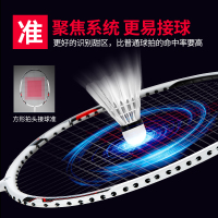 川崎(KAWASAKI)羽毛球拍双拍碳纤维耐打健身初学控球型耐用型