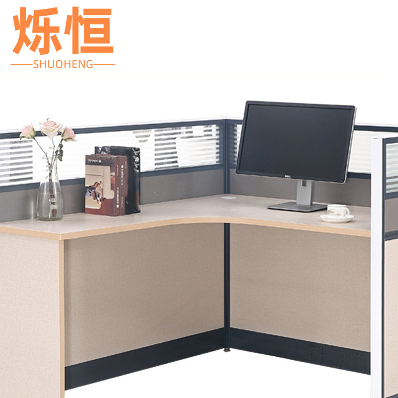 烁恒 屏风工位 L型单人左 套高清大图
