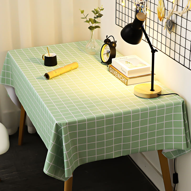 pvc桌布防水防油免洗网红书桌布ins风餐桌学生长方形桌垫茶几台布高清大图