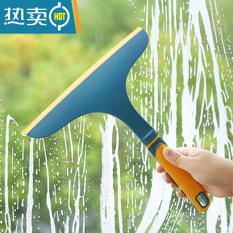 敬平玻璃刮水器擦窗器清洁器家用窗户清洁工具器清洗玻璃刮搽玻璃器 升级款 可旋转灰色(27cm)加长加厚优质刮水擦玻璃器高清大图