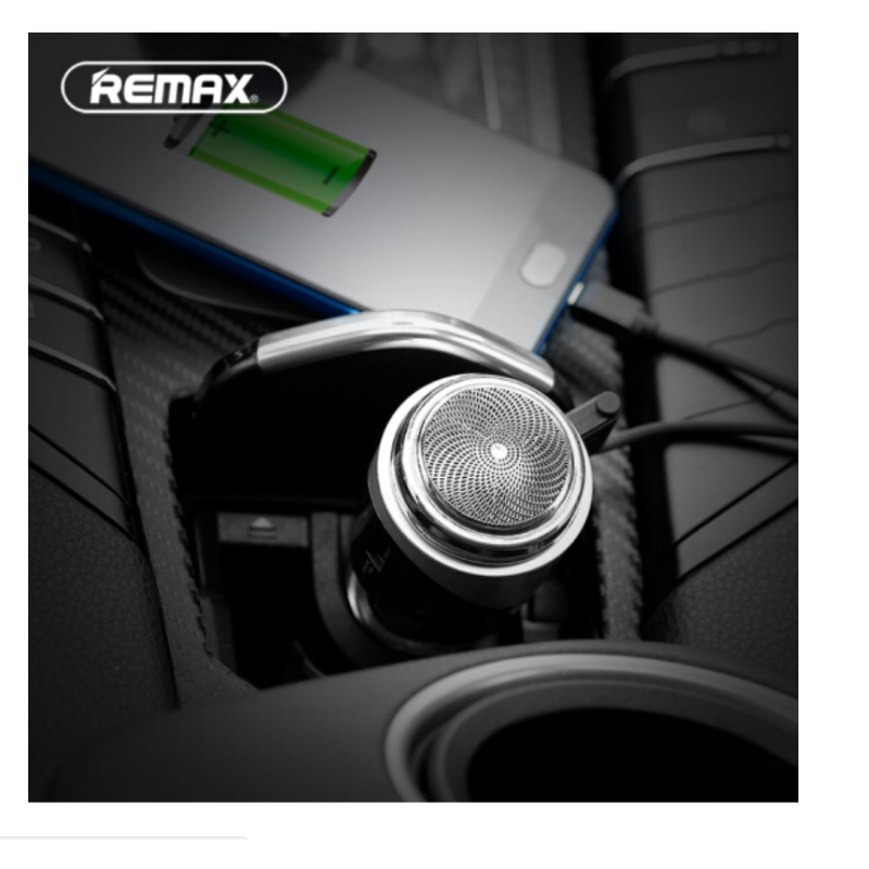 REMAX 车载充电器 汽车点烟器SP01 一拖二USB快充 安全锤触头+剃须刀车充